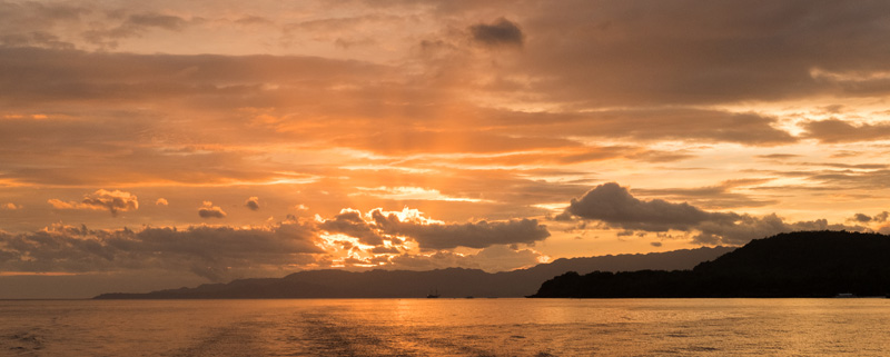Magic Oceans Camiguin Island dive trip sunset